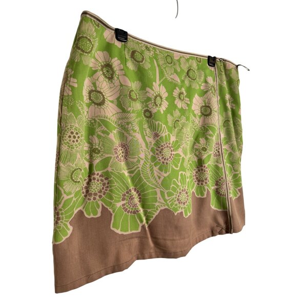 Izod Latte Golf Scooter Skort Size 16 Pockets NWT Brown Green - Picture 8 of 9